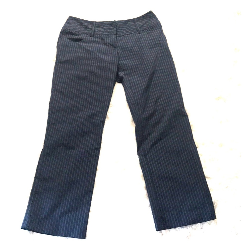 Adidas climalite sport pants size 2 navy stripes